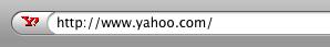 Yahoo HTTP URL Bar