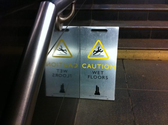 Caution Slip 'n Slide Ahead