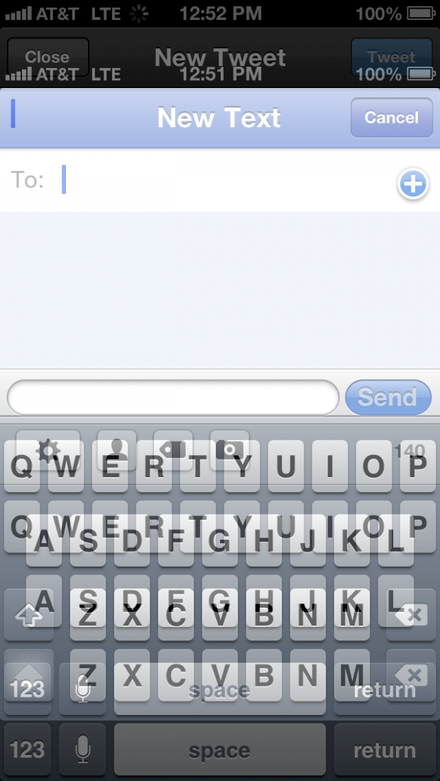 iPhone 5 Keyboard Letterbox Overlap