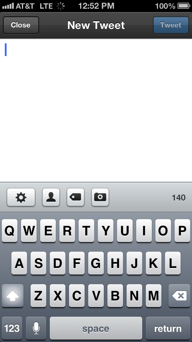 Normal iPhone 5 Keyboard