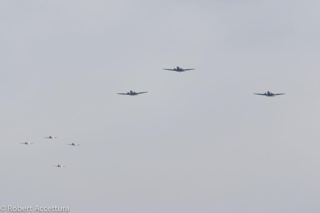DC3 Flyover In Formation