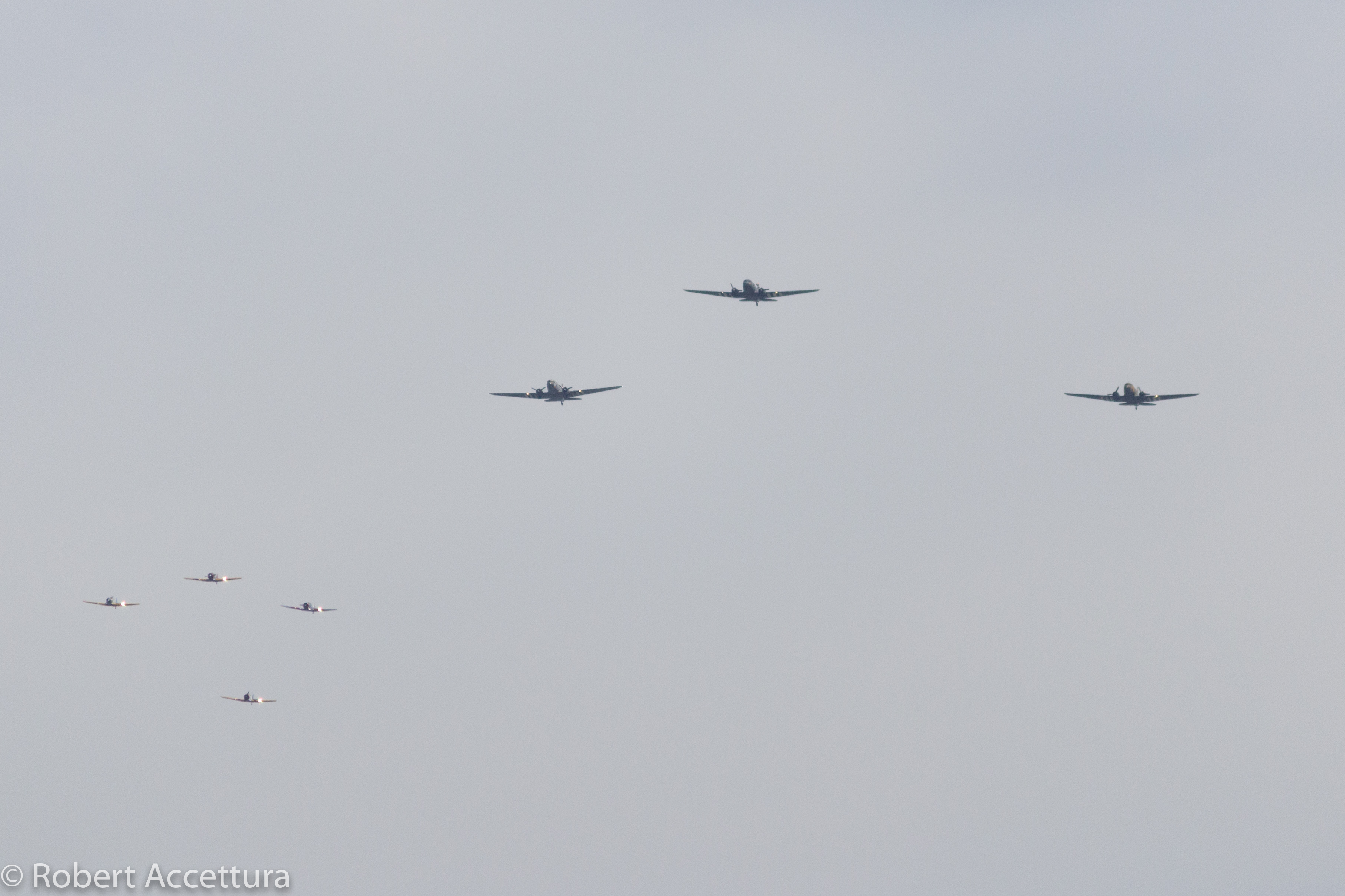 DC3 Flyover In Formation